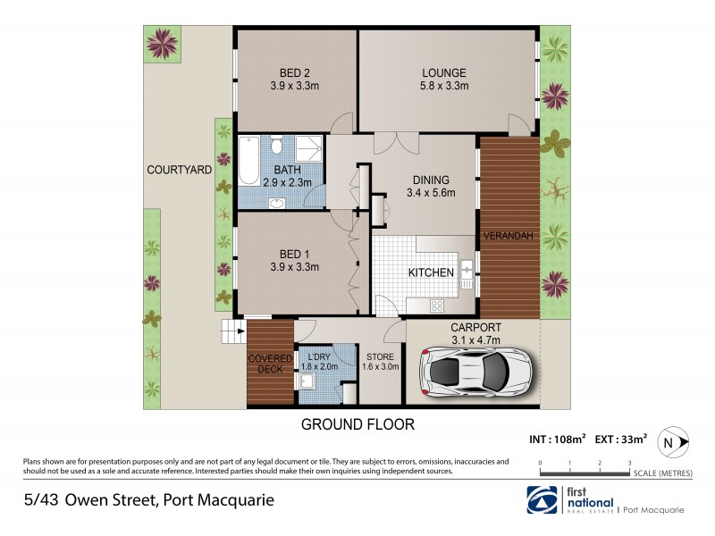 5/43 Owen Street, Port Macquarie NSW 2444 Floorplan