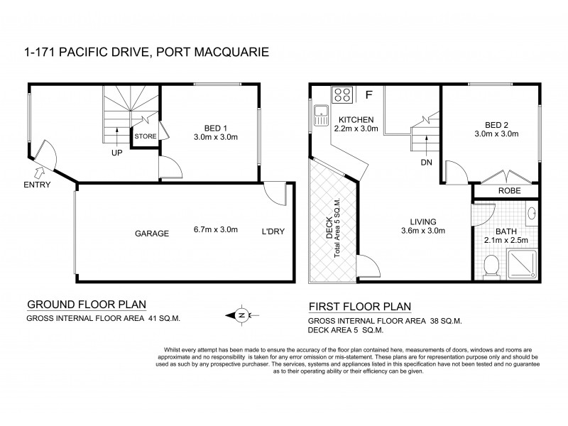 1/171 Pacific Drive, Port Macquarie NSW 2444 Floorplan