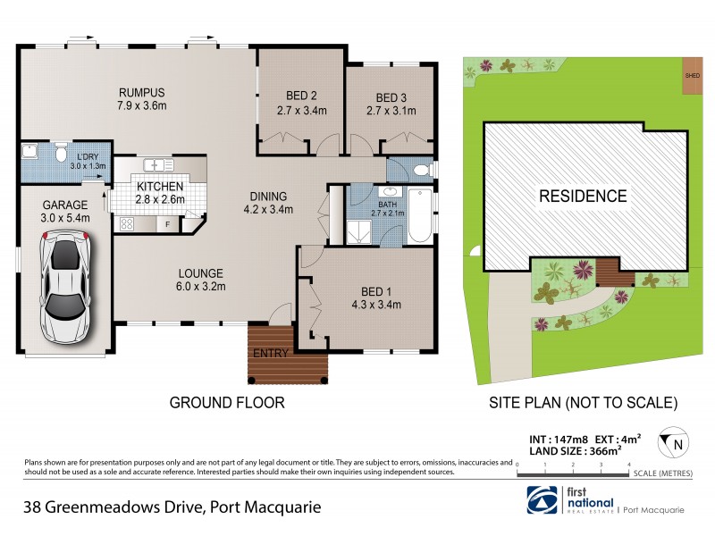 38 Greenmeadows Drive, Port Macquarie NSW 2444 Floorplan