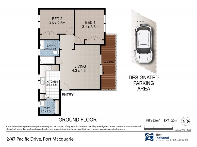2/47 Pacific Drive, Port Macquarie NSW 2444 Floorplan