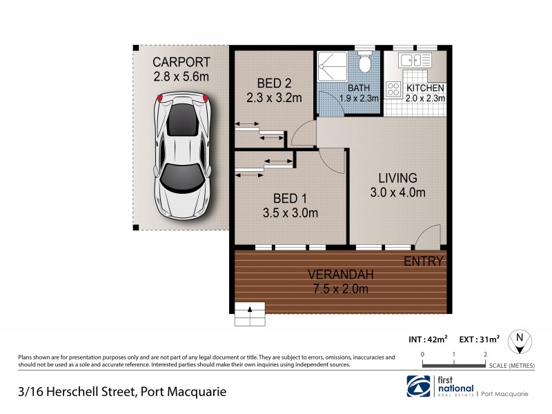 3/16 Herschell Street, Port Macquarie NSW 2444 Floorplan