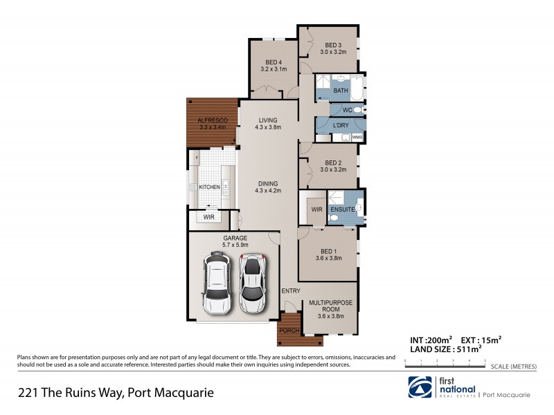 221 The Ruins Way, Port Macquarie NSW 2444 Floorplan