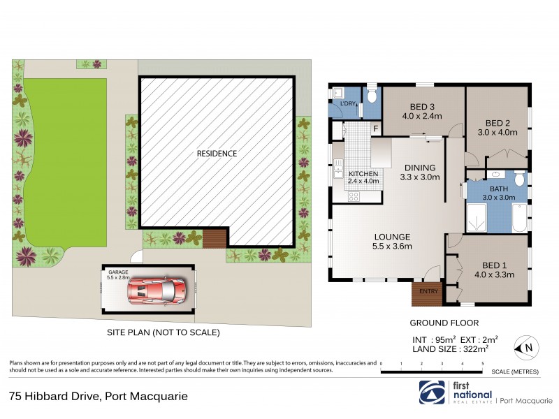 75 Hibbard Drive, Port Macquarie NSW 2444 Floorplan