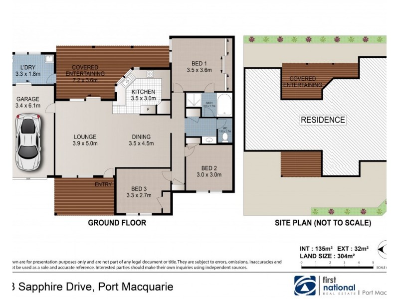 2/33 Sapphire Drive, Port Macquarie NSW 2444 Floorplan