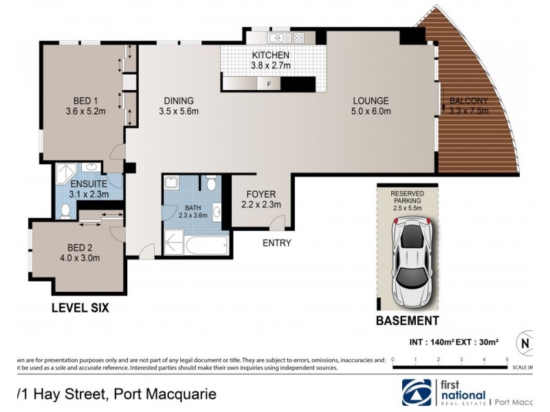 605/1 Hay Street (Rydges), Port Macquarie NSW 2444 Floorplan
