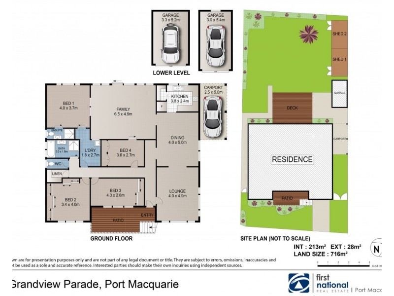 13 Grandview Parade, Port Macquarie NSW 2444 Floorplan