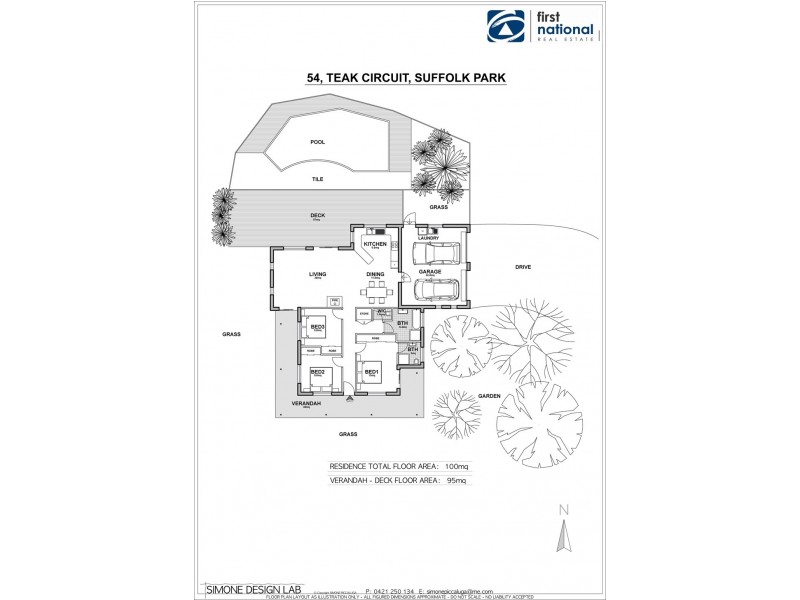 54 Teak Circuit, Suffolk Park NSW 2481 Floorplan