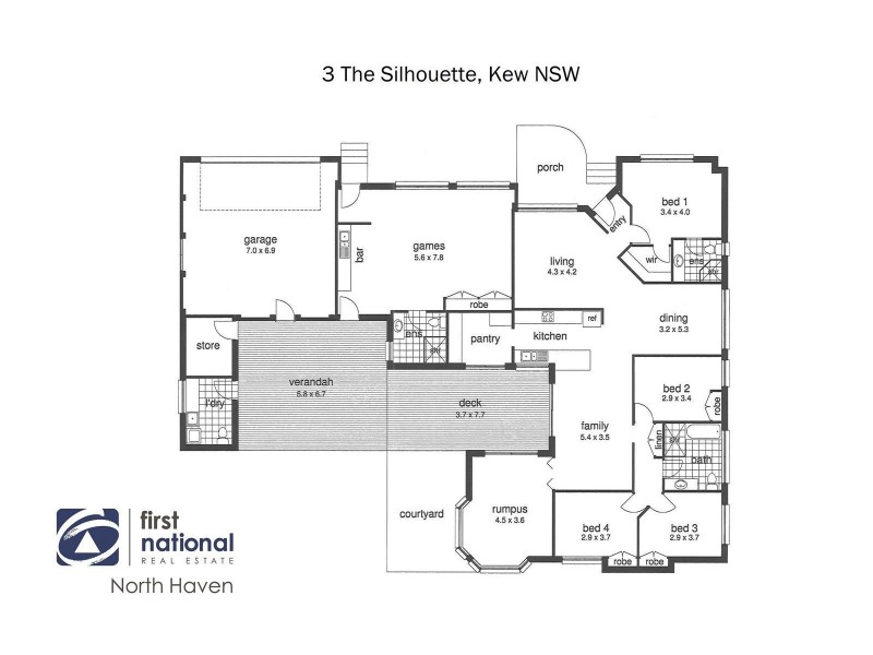 3 The Silhouette, Kew NSW 2439 Floorplan