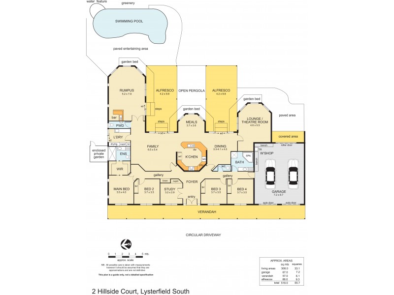 2 Hillside Court, Lysterfield South VIC 3156 Floorplan