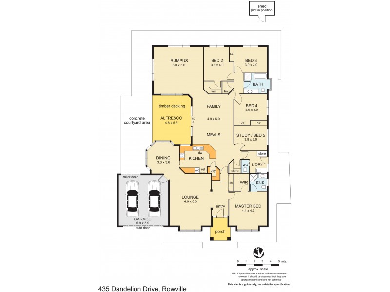 435 Dandelion Drive, Rowville VIC 3178 Floorplan