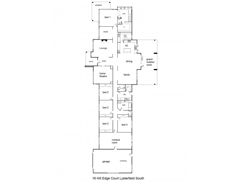 16 Hill Edge Court, Lysterfield South VIC 3156 Floorplan