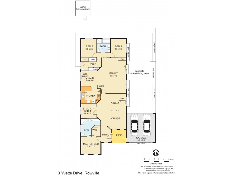 3 Yvette Drive, Rowville VIC 3178 Floorplan