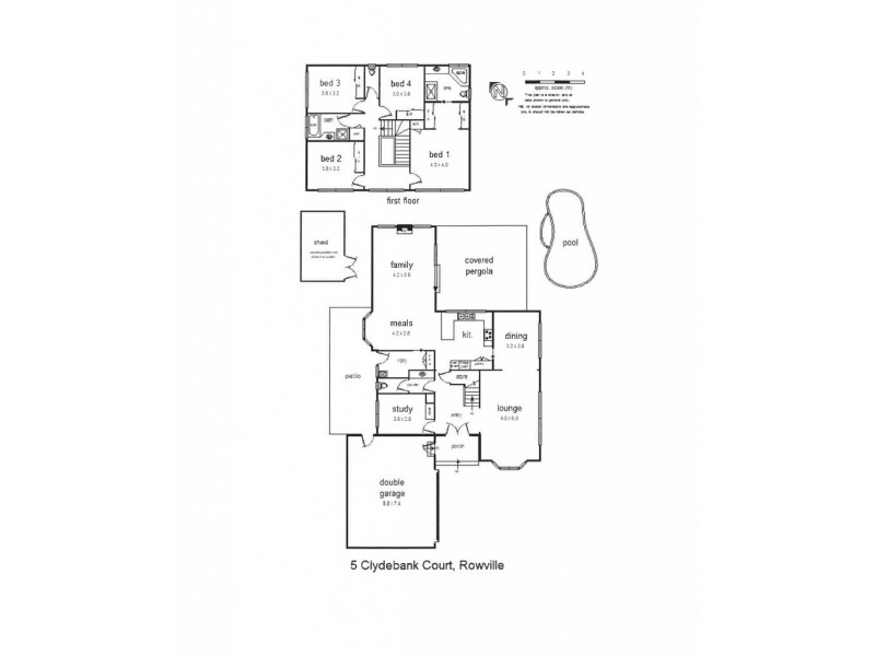 5 Clydebank Court, Rowville VIC 3178 Floorplan
