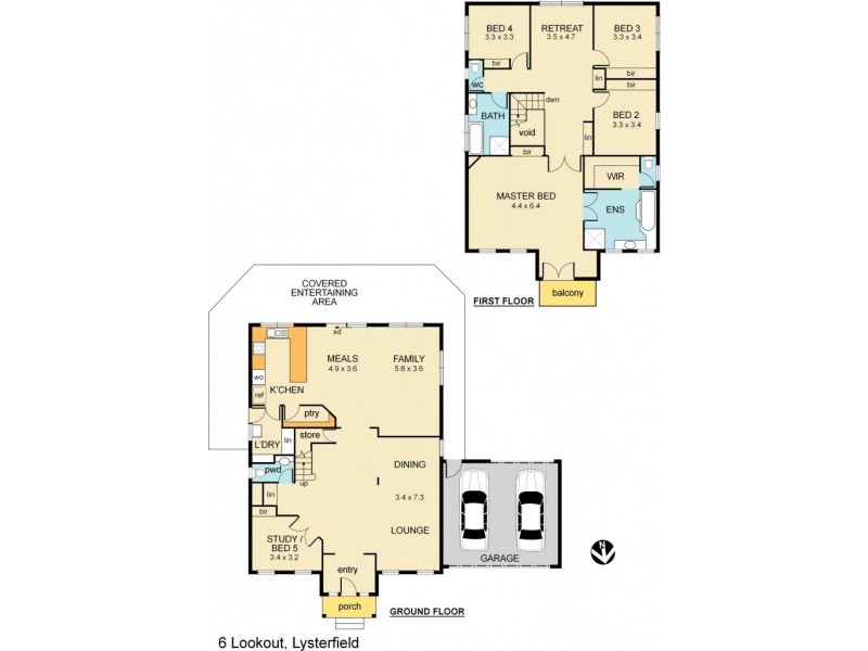 6 The Lookout, Lysterfield VIC 3156 Floorplan
