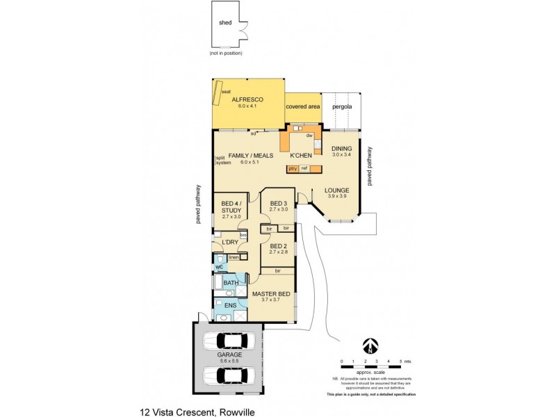 12 Vista Crescent, Rowville VIC 3178 Floorplan