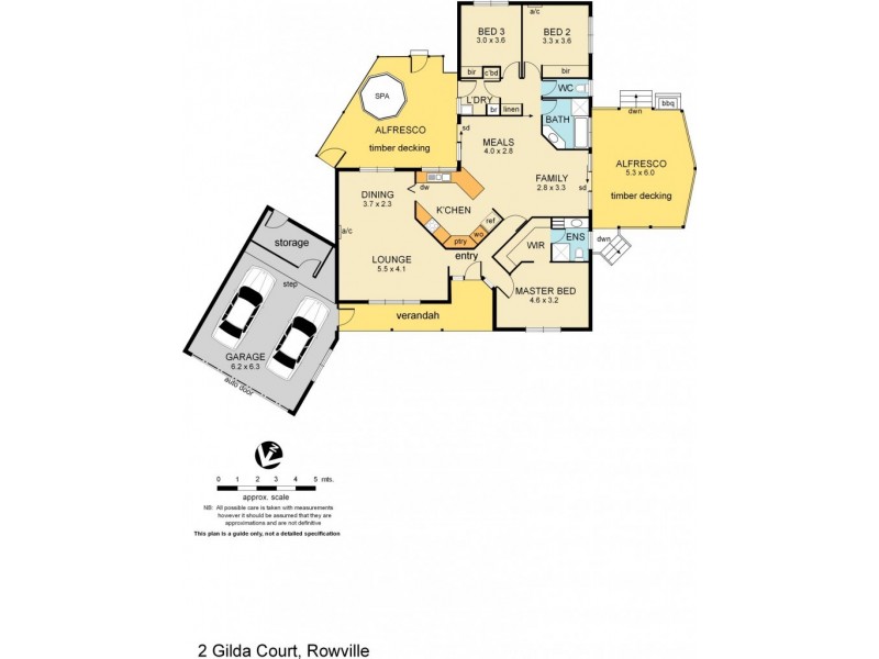2 Gilda Court, Rowville VIC 3178 Floorplan