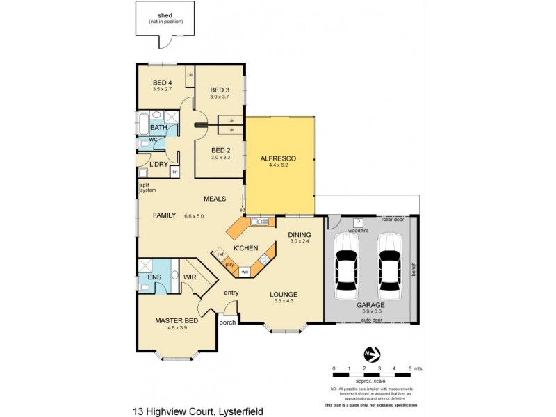13 Highview Court, Lysterfield VIC 3156 Floorplan