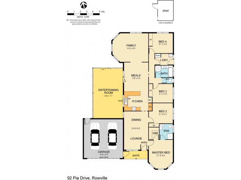 92 Pia Drive, Rowville VIC 3178 Floorplan