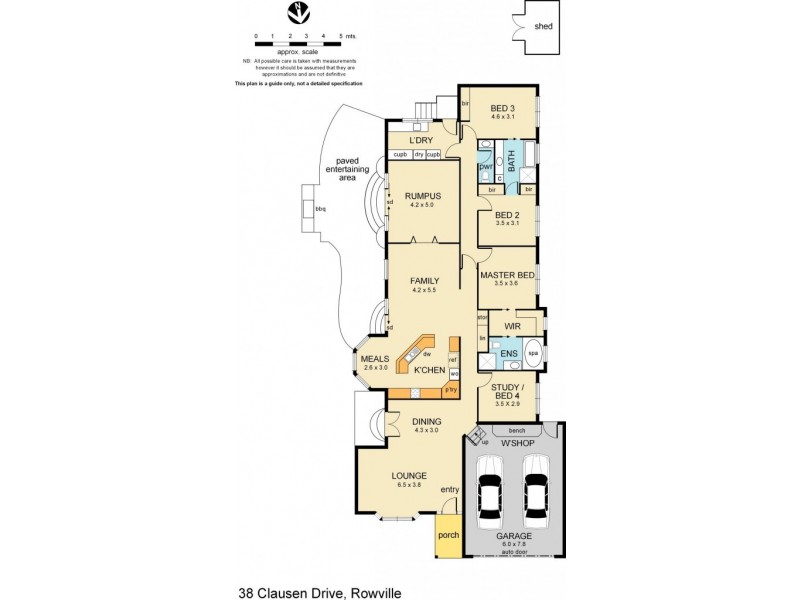 38 Clauscen Drive, Rowville VIC 3178 Floorplan