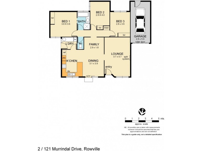 2/121 Murrindal Drive, Rowville VIC 3178 Floorplan