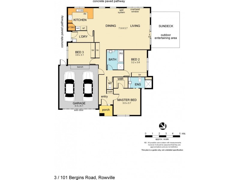 3/101 Bergins Road, Rowville VIC 3178 Floorplan