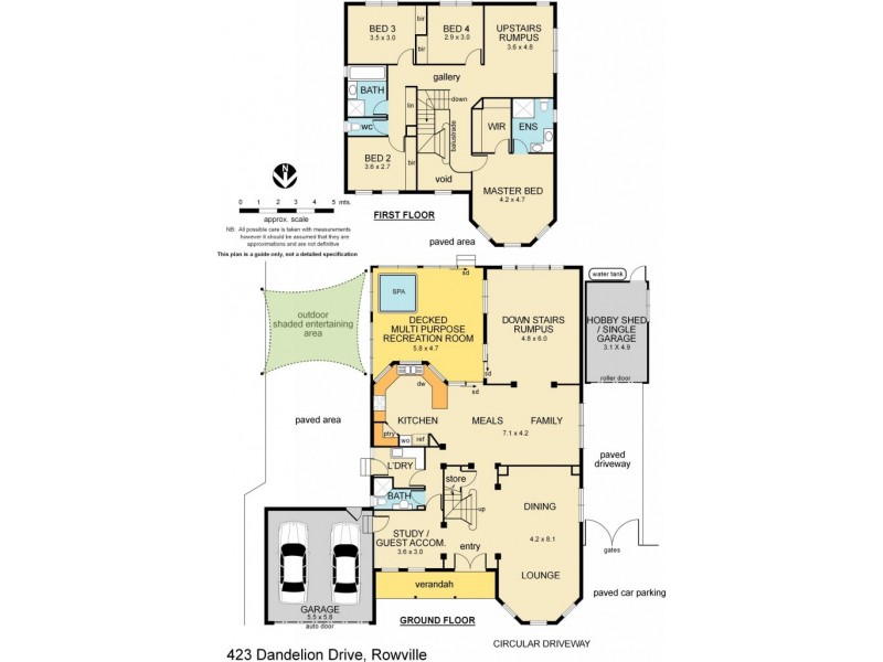 423 Dandelion Drive, Rowville VIC 3178 Floorplan