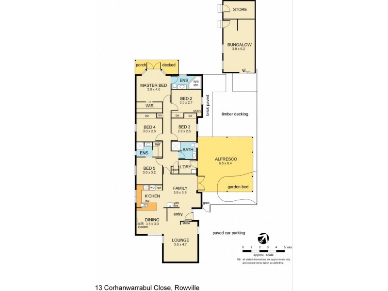 13 Corhanwarrabul Close, Rowville VIC 3178 Floorplan