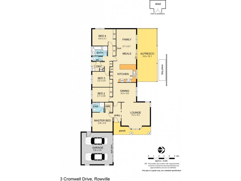 3 Cromwell Drive, Rowville VIC 3178 Floorplan
