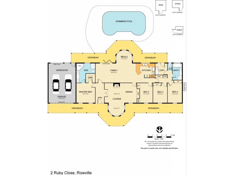 2 Ruby Close, Rowville VIC 3178 Floorplan