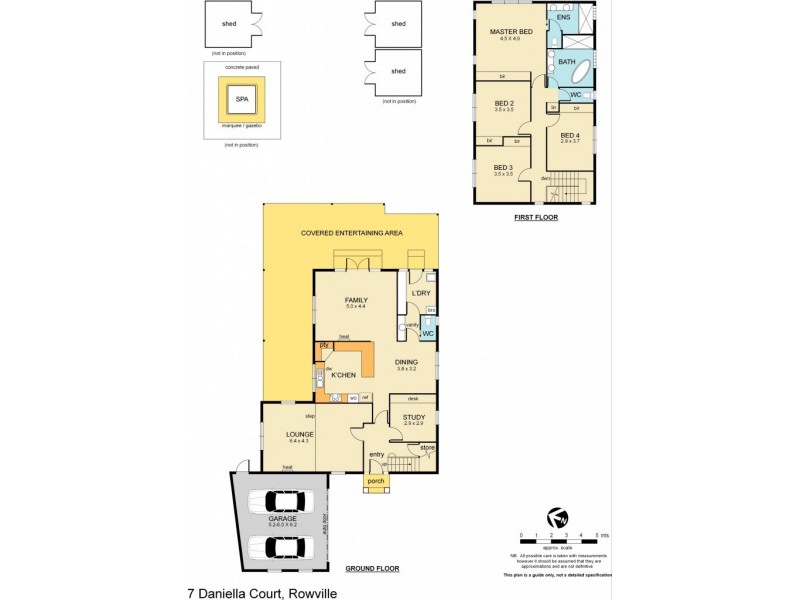 7 Daniella Court, Rowville VIC 3178 Floorplan