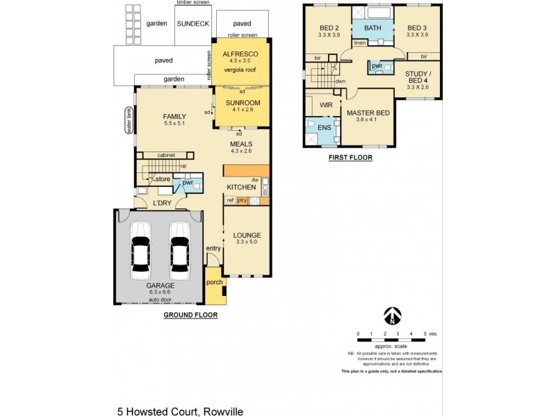 5 Howsted Court, Rowville VIC 3178 Floorplan