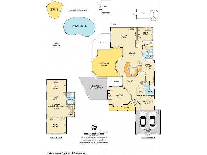 7 Andrew Court, Rowville VIC 3178 Floorplan