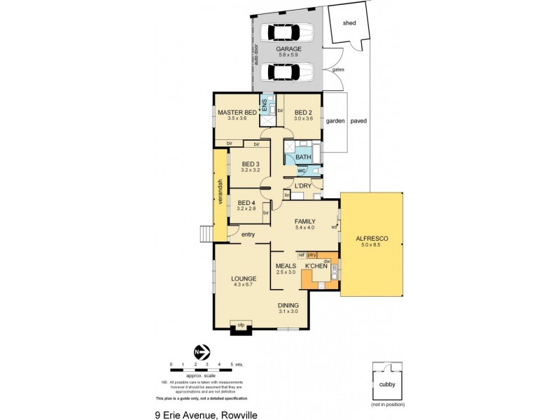 9 Erie Avenue, Rowville VIC 3178 Floorplan