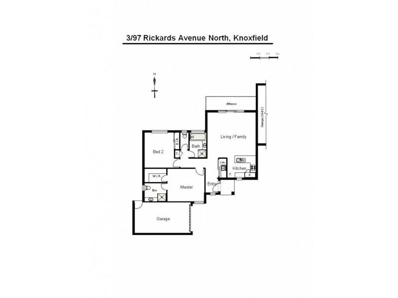 3/97 Rickards Avenue North, Knoxfield VIC 3180 Floorplan