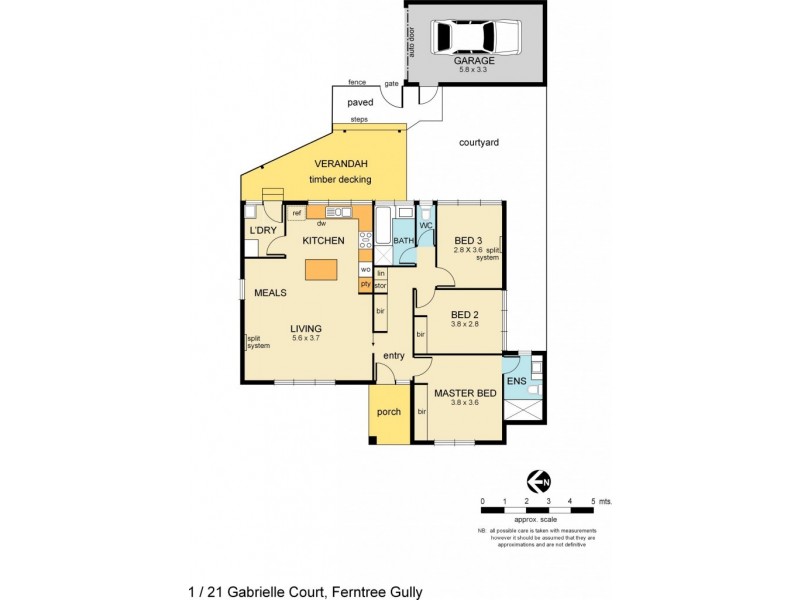 1/21 Gabrielle Court, Ferntree Gully VIC 3156 Floorplan