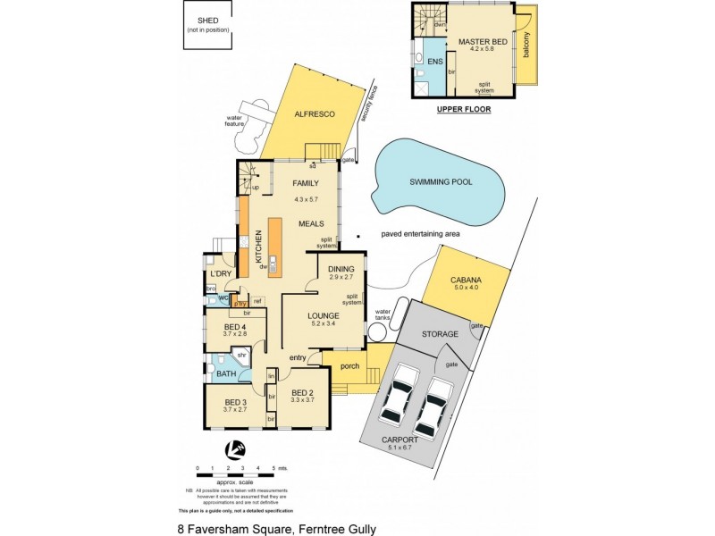 8 Faversham Square, Ferntree Gully VIC 3156 Floorplan