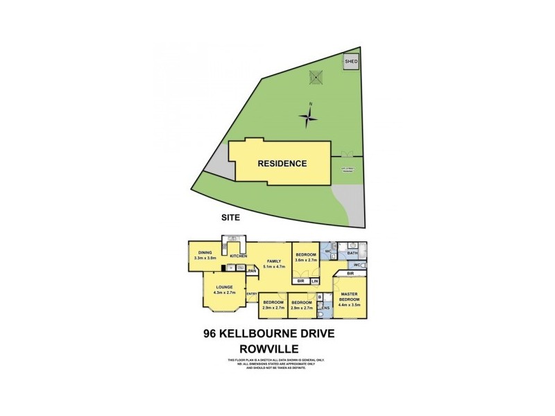 96 Kellbourne Drive, Rowville VIC 3178 Floorplan