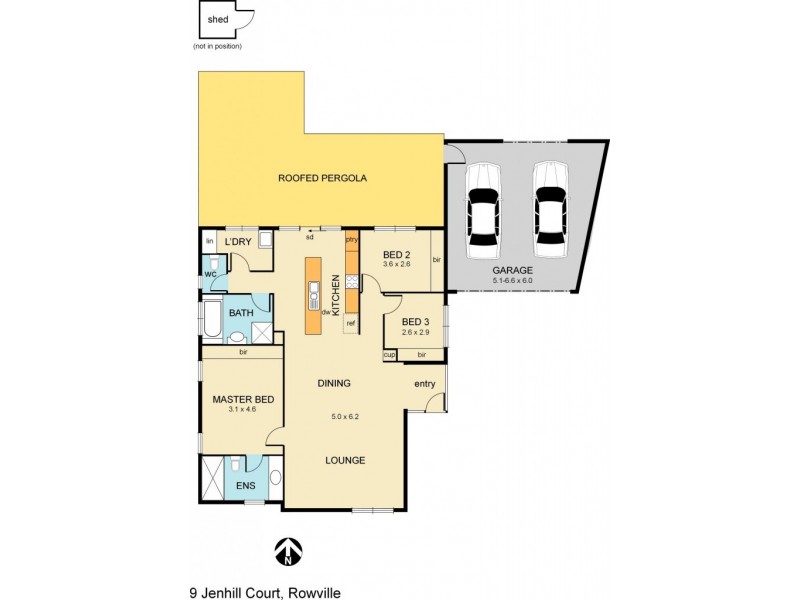 9 Jenhill Court, Rowville VIC 3178 Floorplan