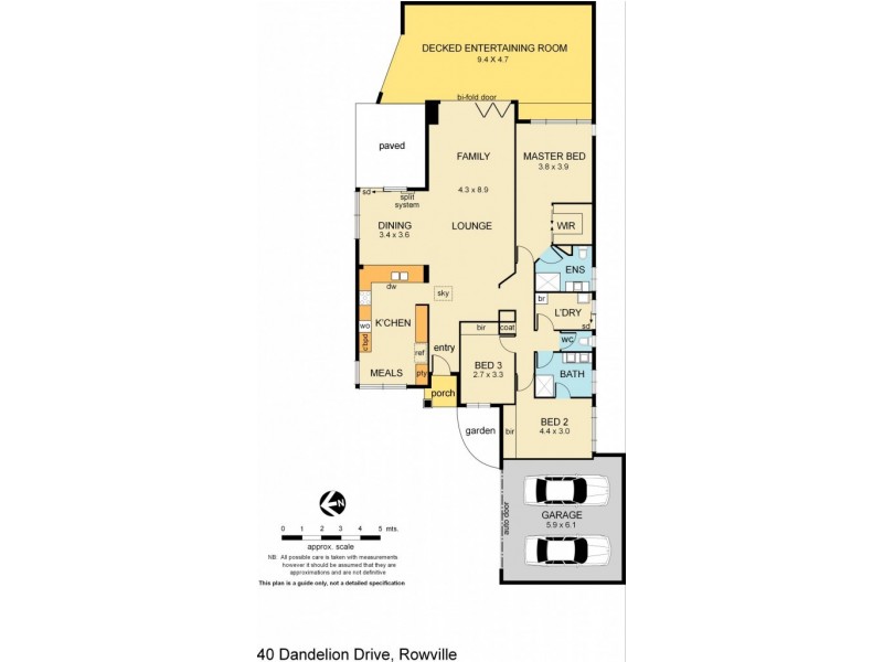 40 Dandelion Drive, Rowville VIC 3178 Floorplan