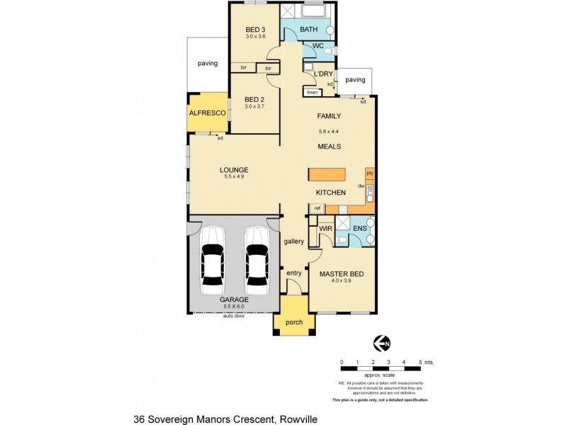36 Sovereign Manors Crescent, Rowville VIC 3178 Floorplan