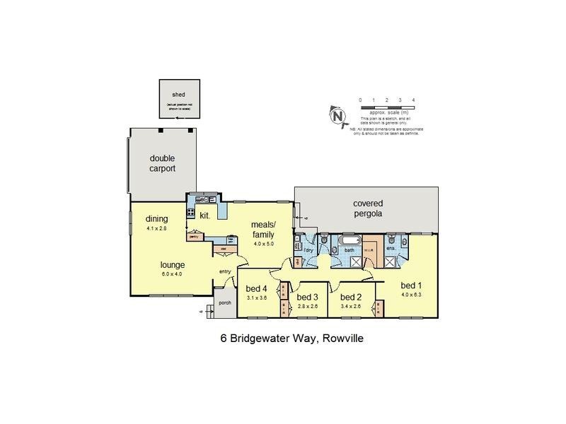 6 Bridgewater Way, Rowville VIC 3178 Floorplan