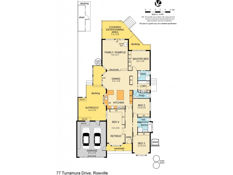 77 Turramurra Drive, Rowville VIC 3178 Floorplan