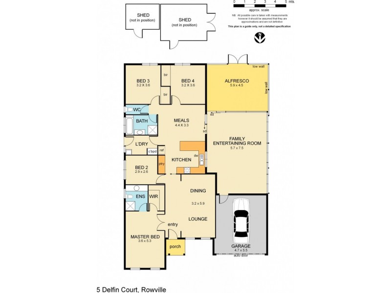 5 Delfin Court, Rowville VIC 3178 Floorplan