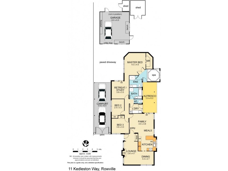 11 Kedleston Way, Rowville VIC 3178 Floorplan
