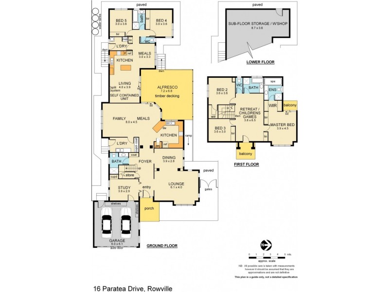 16 Paratea Drive, Rowville VIC 3178 Floorplan