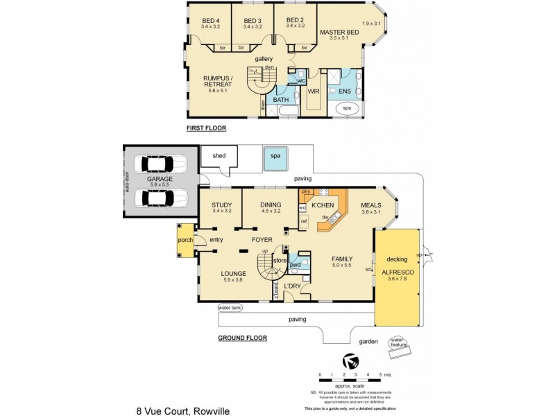 8 Vue Court, Rowville VIC 3178 Floorplan
