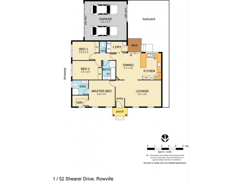 1/52 Shearer Drive, Rowville VIC 3178 Floorplan