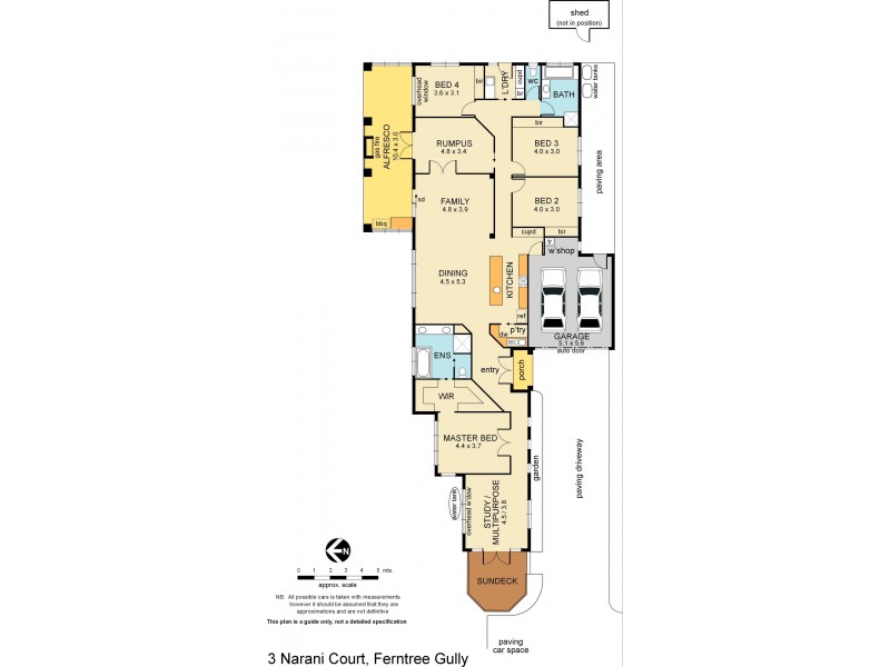 3 Narani Court, Ferntree Gully VIC 3156 Floorplan