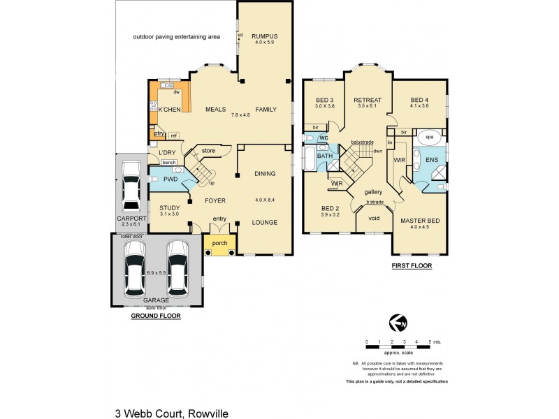 3 Webb Court, Rowville VIC 3178 Floorplan