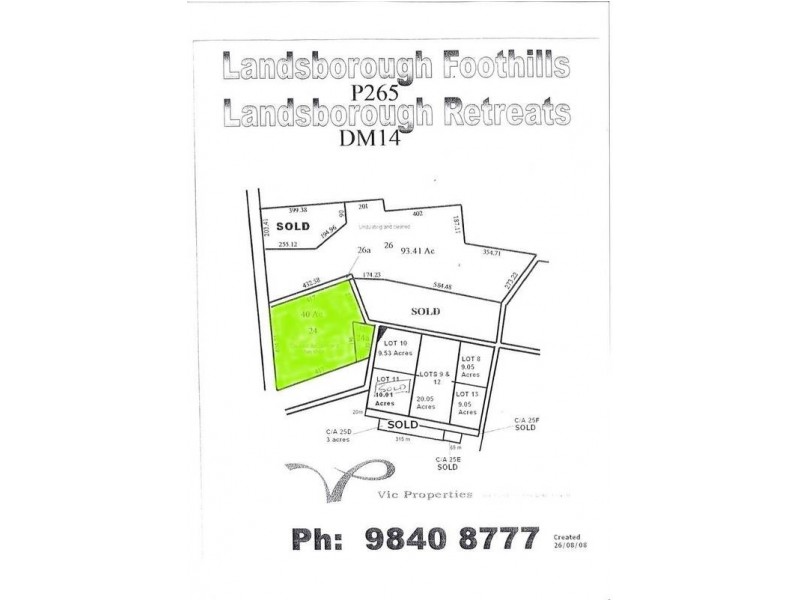 Lot 24 & 24A,  Landsborough- Avoca Road, Landsborough VIC 3384